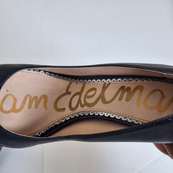 Sam Edelman Margie black patent leather high heels size 8 - Picture 5 of 13